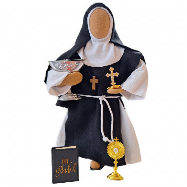 Klosterschwester - Nonne - einfacher gestaltete Kleidung